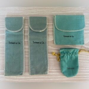 Tiffany & Co. Felt Group of 4 Jewelry Pouches